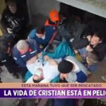 Cristian Fredes, exparticipante de Cuestión de peso, fue asistido por bomberos para ser hospitalizado