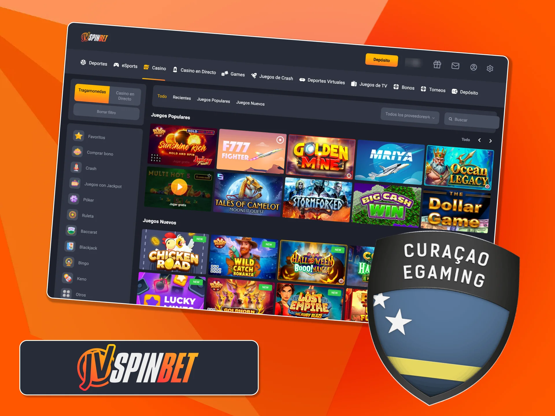Confiá en JVSpin, sitio con licencia oficial de Curaçao para apuestas y casino.
